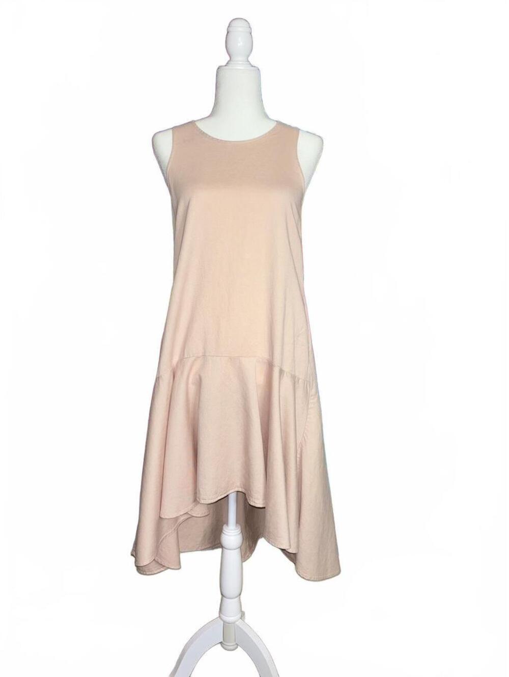 Blush pink Camellia Dropwaist Dress by Maeve for Anthropologie
